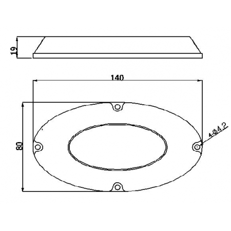 Lampa podwodna do jachtu PUD140 240 Watt